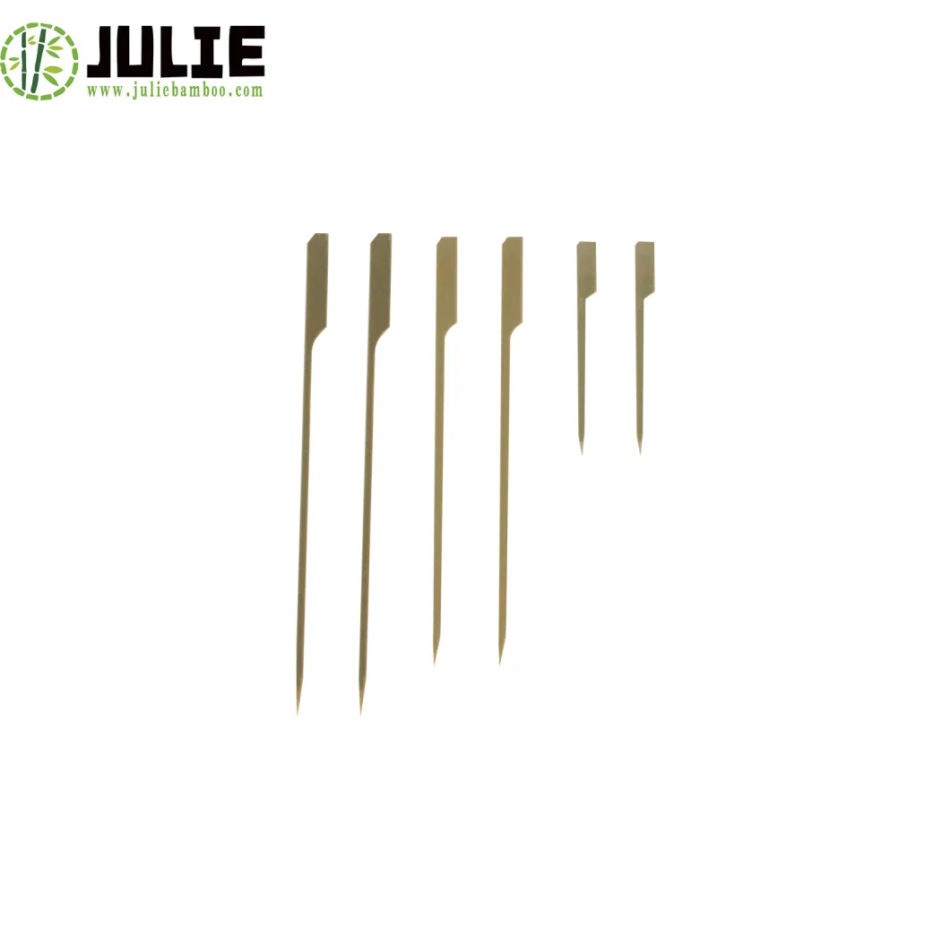 Food-Contacting Grade Eco-Friendly Hygienic High Quality Natural Bamboo Skewers for BBQ Food