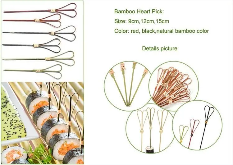 Wholesale High Quality Picks Bamboo Bead Party Cocktail Picks for Food