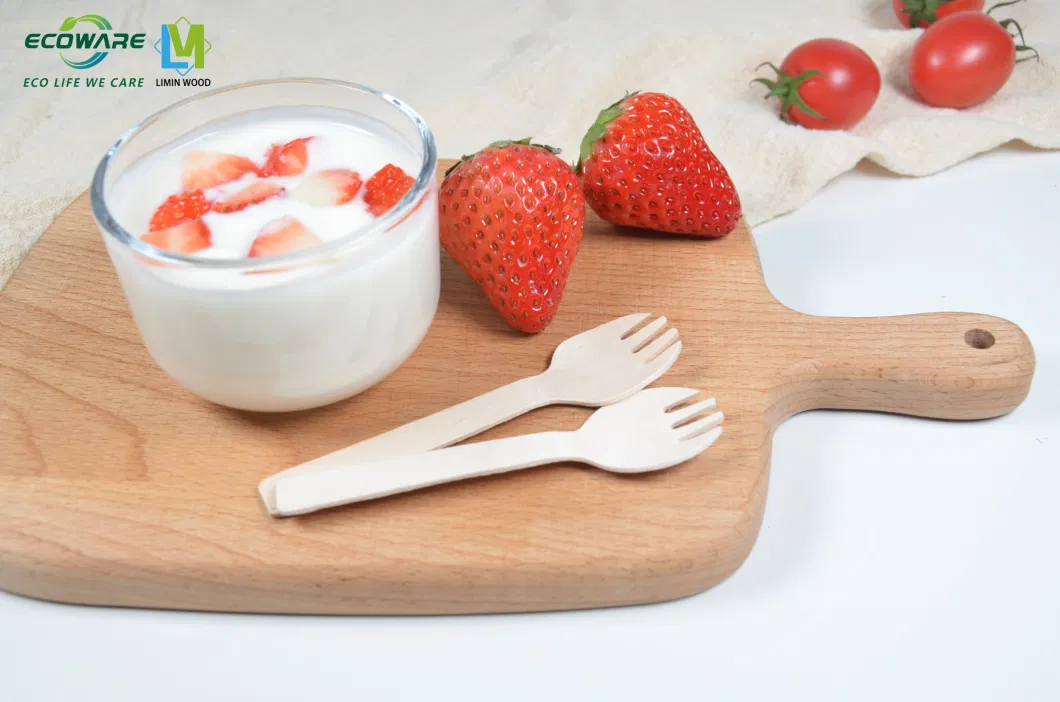 Biodegradable Birch Wooden Disposable Spoon Fork Spork